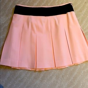 Theory Pleated Vivian Skirt Pink Size 0 NWT